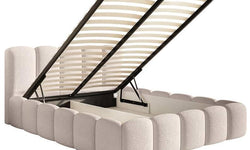 Bedframe Chloe II bouclé met opbergvak 180 x 220 cm