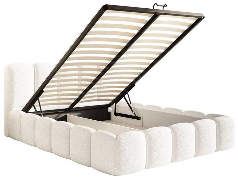 Bedframe Chloe II bouclé met opbergvak 180 x 220 cm