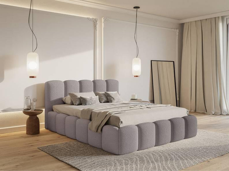 Bedframe Chloe II bouclé met opbergvak 160 x 220 cm