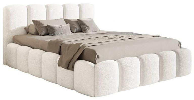 Bedframe Chloe II bouclé met opbergvak 160 x 220 cm