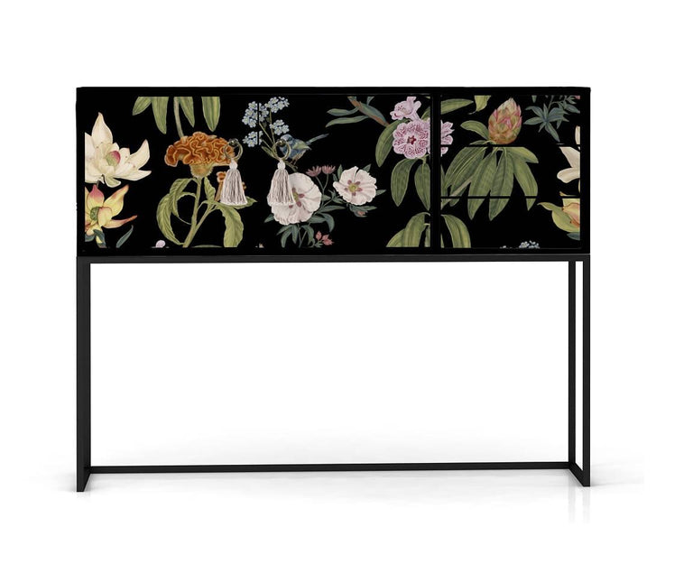 Dressoir Angel Black Flowers