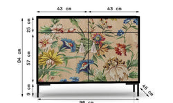 Dressoir Miquel Beige Flowers