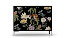 Dressoir Miquel Black Flowers