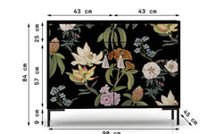 Dressoir Miquel Black Flowers