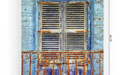 Wanddecoratie Blue Window