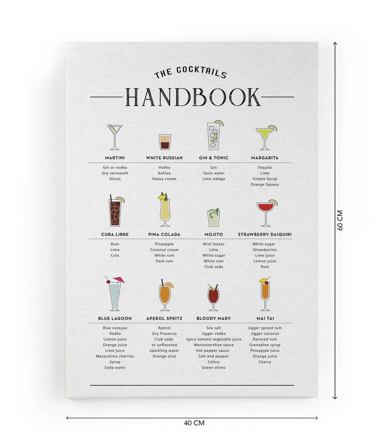 Wanddecoratie Cocktail