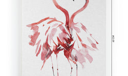 Wanddecoratie Flamingos