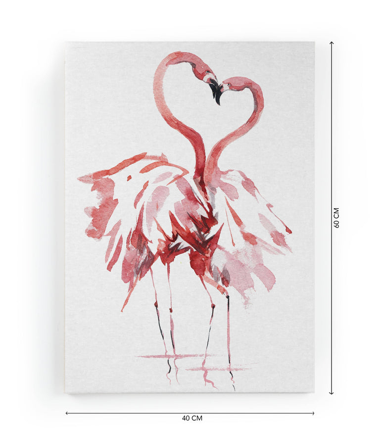 Wanddecoratie Flamingos