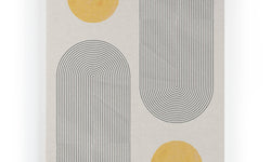 Wanddecoratie Geometric Yellow