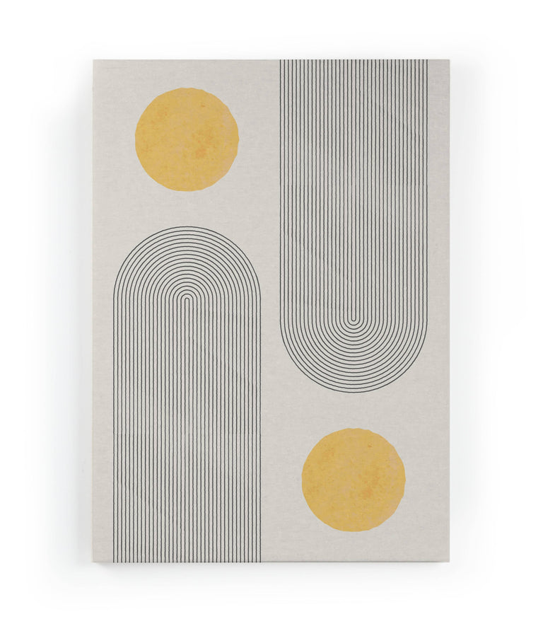 Wanddecoratie Geometric Yellow