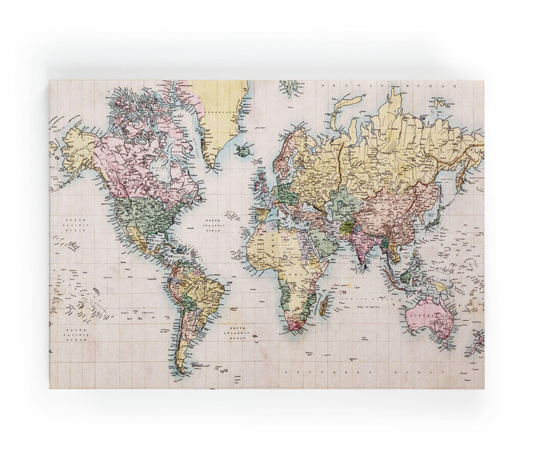 Wanddecoratie World Map