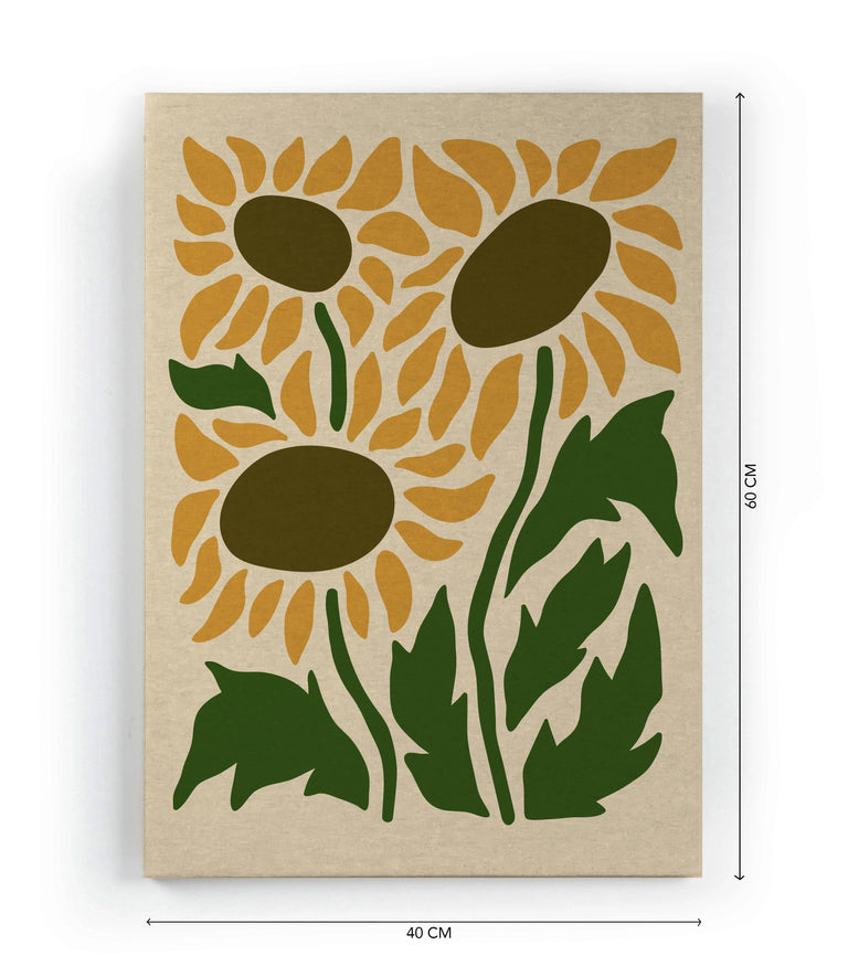 Wanddecoratie Sunflowers