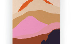 Wanddecoratie Mountain Sunset