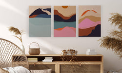 Wanddecoratie Mountain Sunset