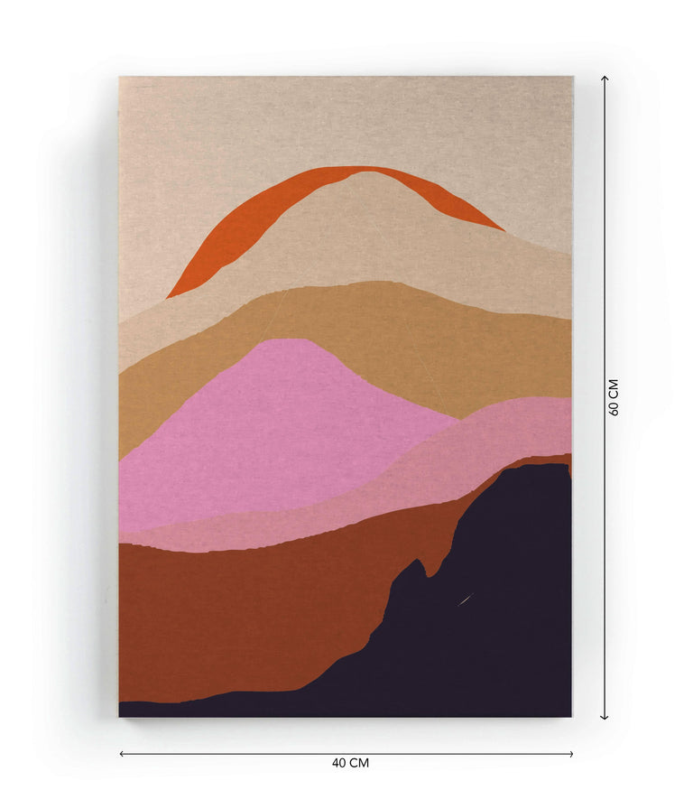 Wanddecoratie Mountain Sunset