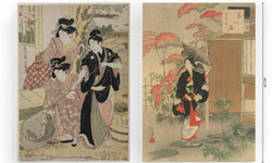 Set van 2 wanddecoraties Japanese Art