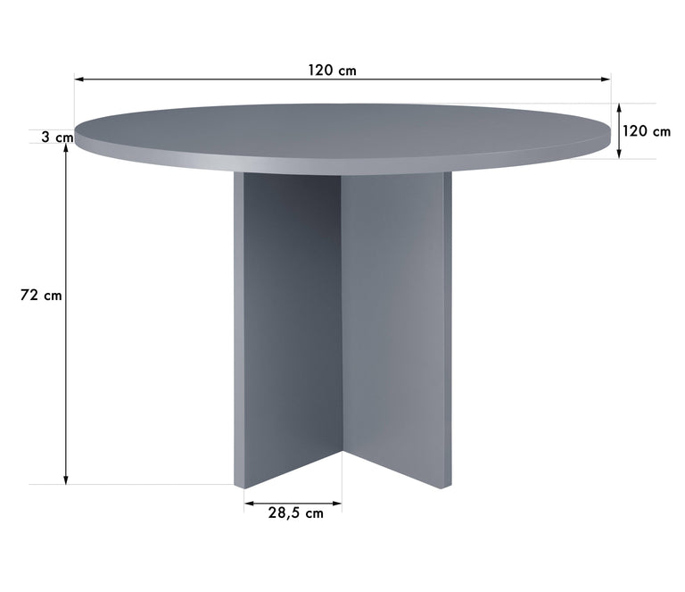 Eettafel Valentí rond