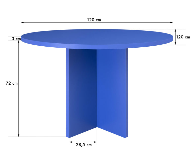 Eettafel Valentí rond