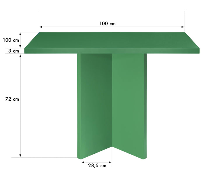 Eettafel Valentí vierkant