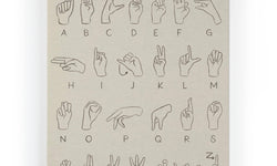 Wanddecoratie Sign Language