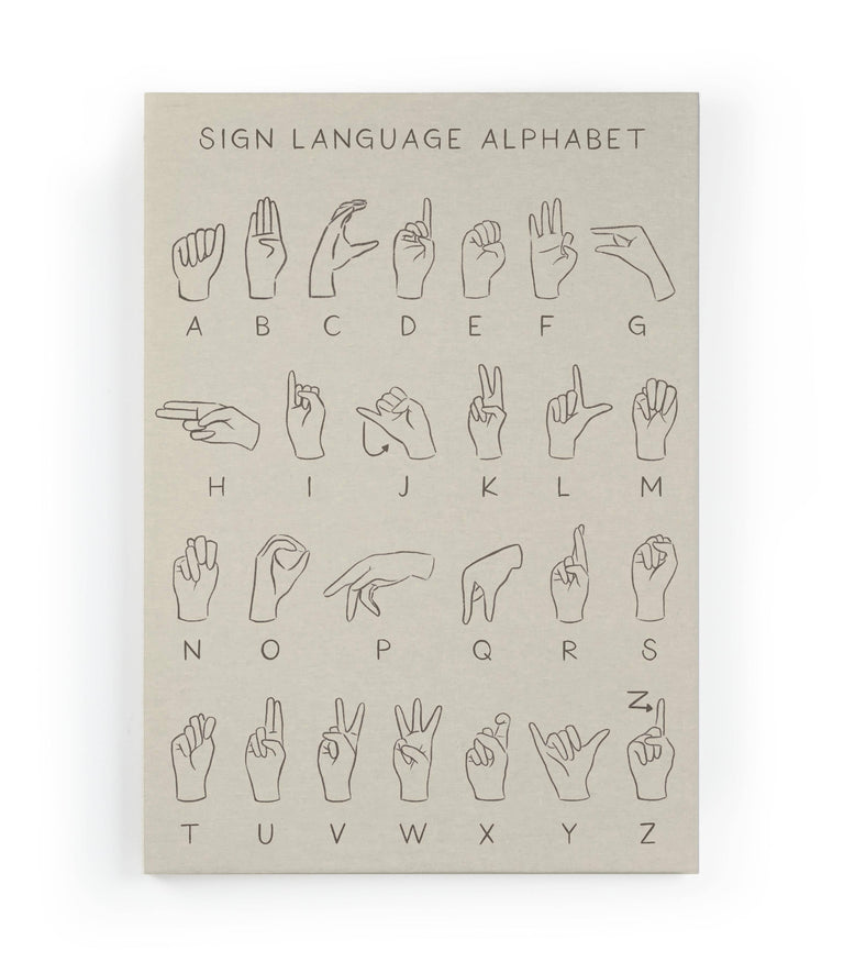 Wanddecoratie Sign Language