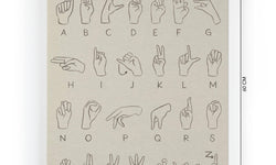 Wanddecoratie Sign Language