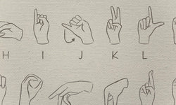 Wanddecoratie Sign Language