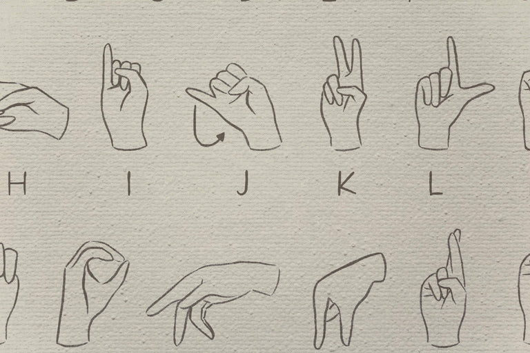 Wanddecoratie Sign Language