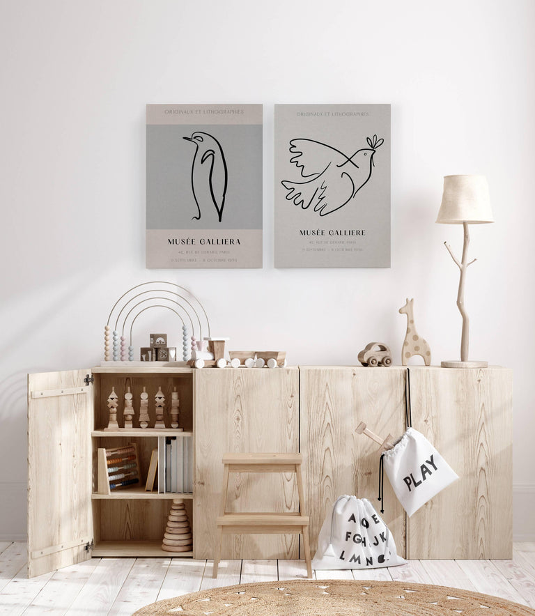 Wanddecoratie Picasso Penguin