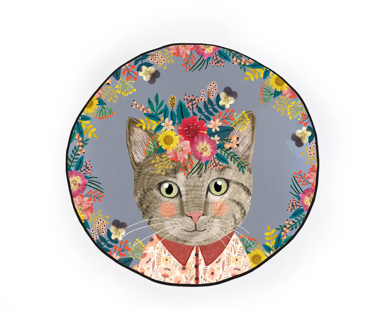 Kindervloerkleed Flowercat