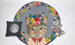 Kindervloerkleed Flowercat