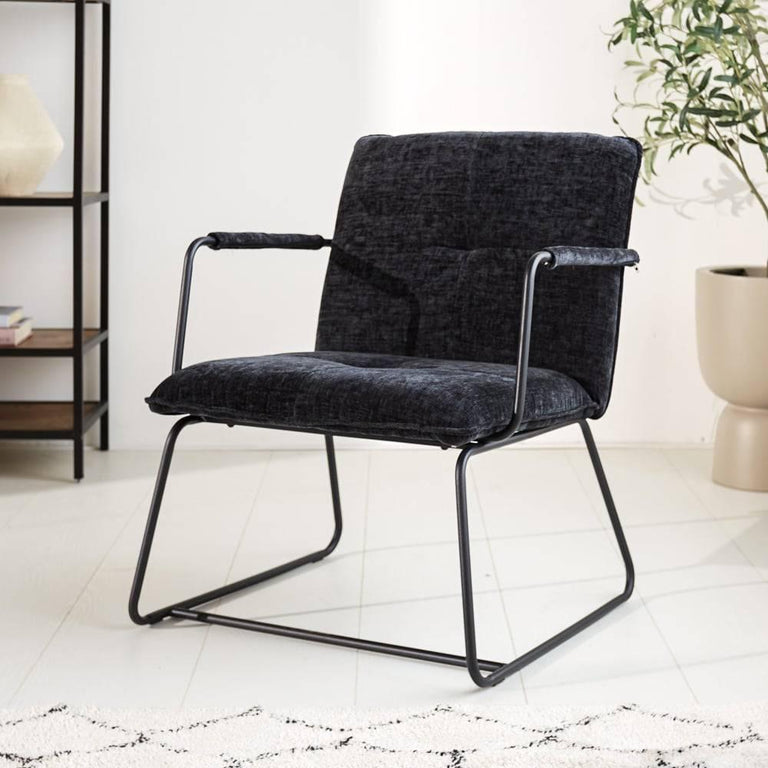 Fauteuil Hailey beige chenille