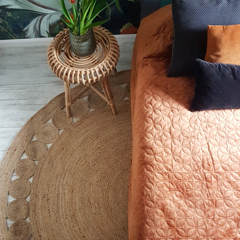 Vloerkleed Floris jute rond