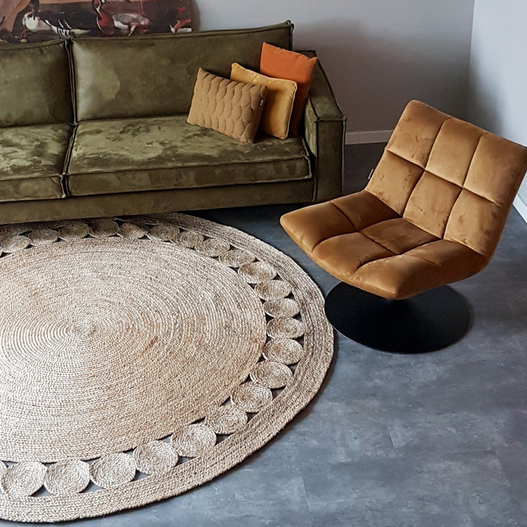 Vloerkleed Floris jute rond