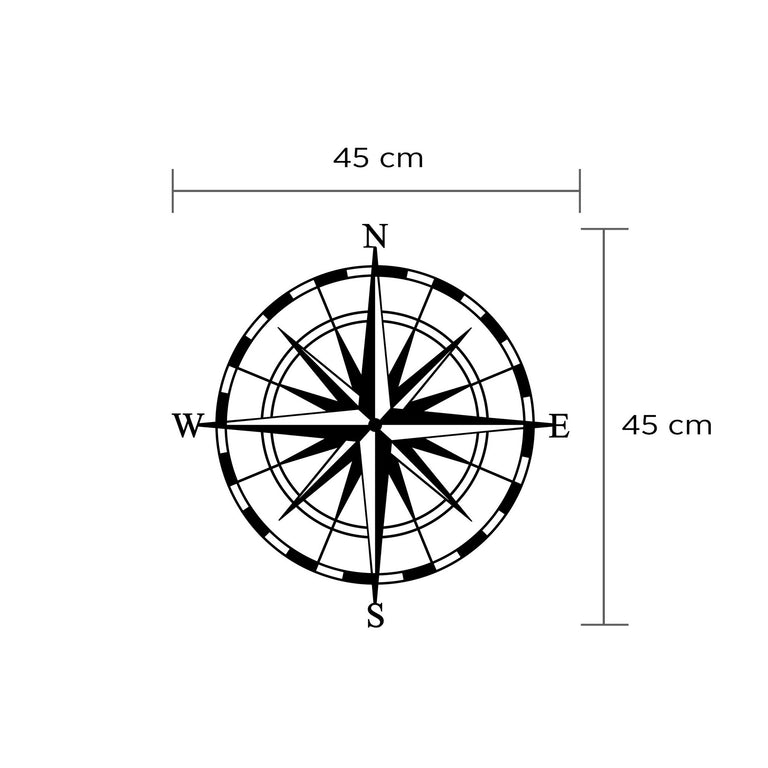 Wanddecoratie Compass