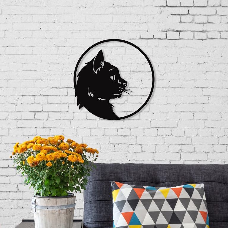 Wanddecoratie Cat Profile