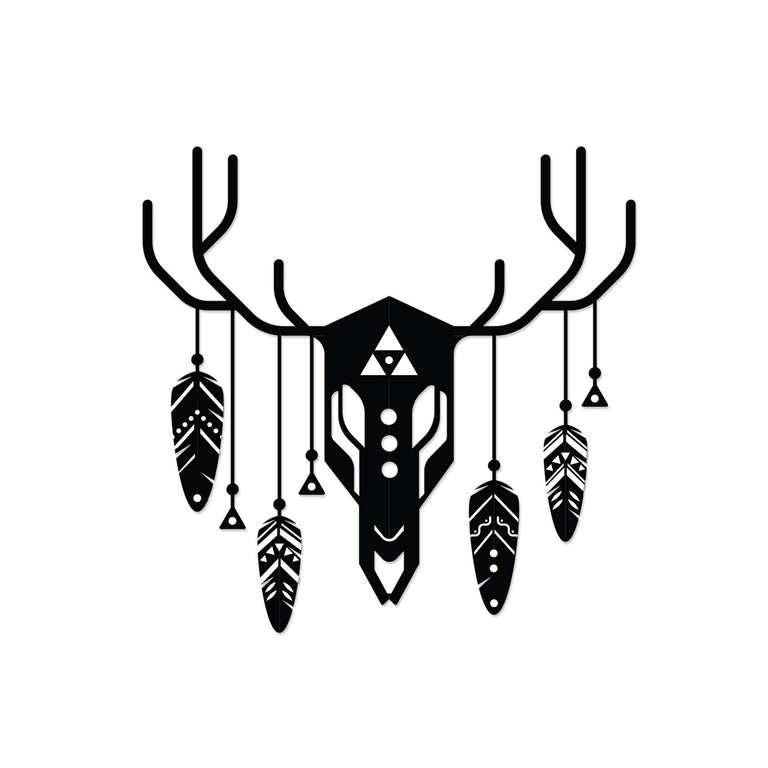 Wanddecoratie Deer Totem