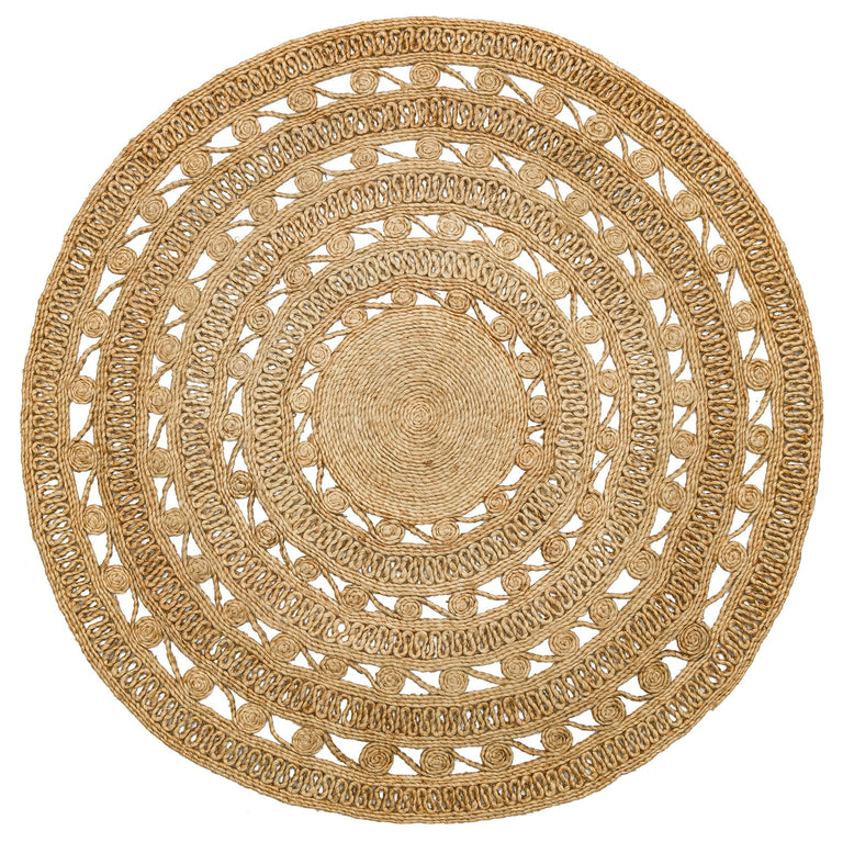 Vloerkleed Malvolio rond jute