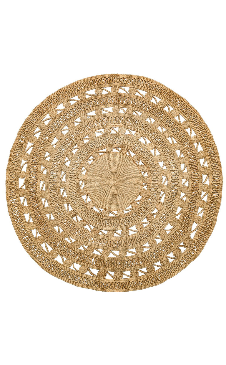 Vloerkleed Malvolio rond jute