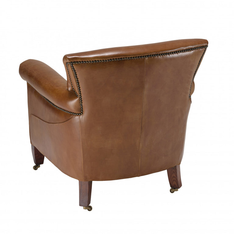 Fauteuil Lya vintage leer