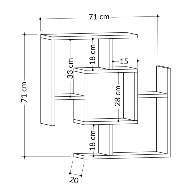 Wandplank Parantez