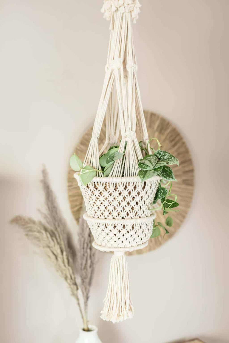 Plantenhanger Macramé L