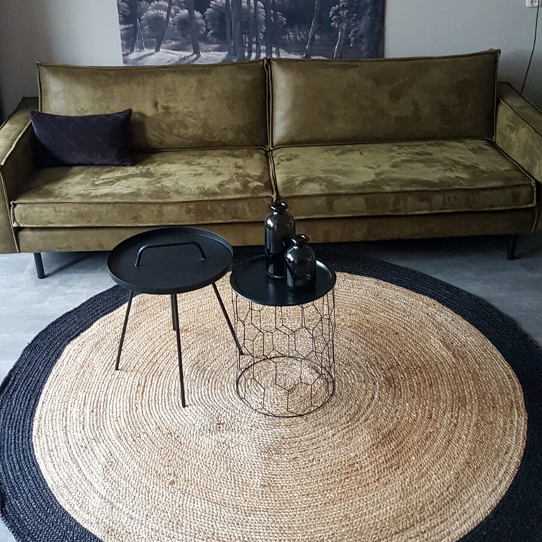 Vloerkleed Nico jute rond