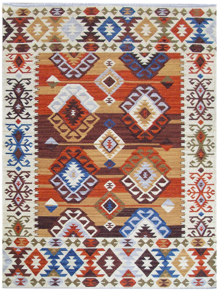 Vloerkleed Kelim Aztec