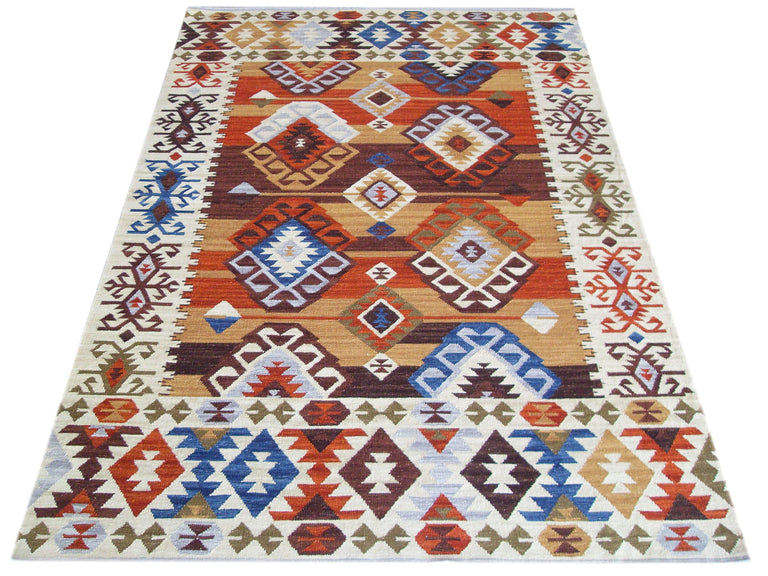 Vloerkleed Kelim Aztec