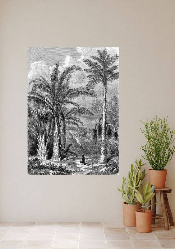 Tuinposter Grey Jungle