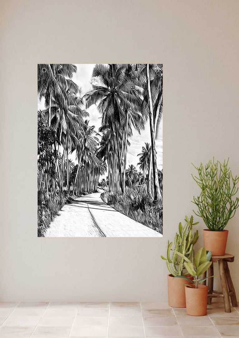 Tuinposter Palmtree Avenue