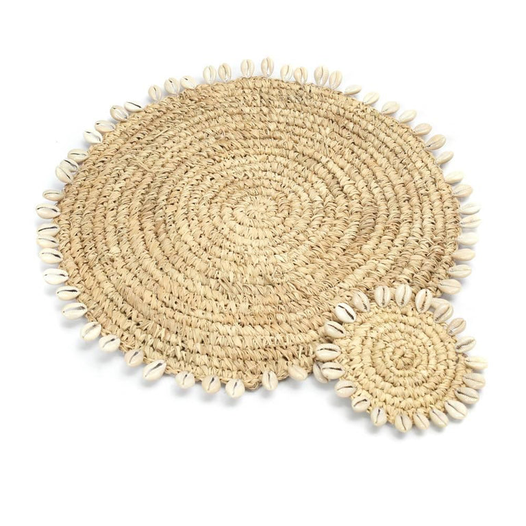 Placemat Raffia Shell