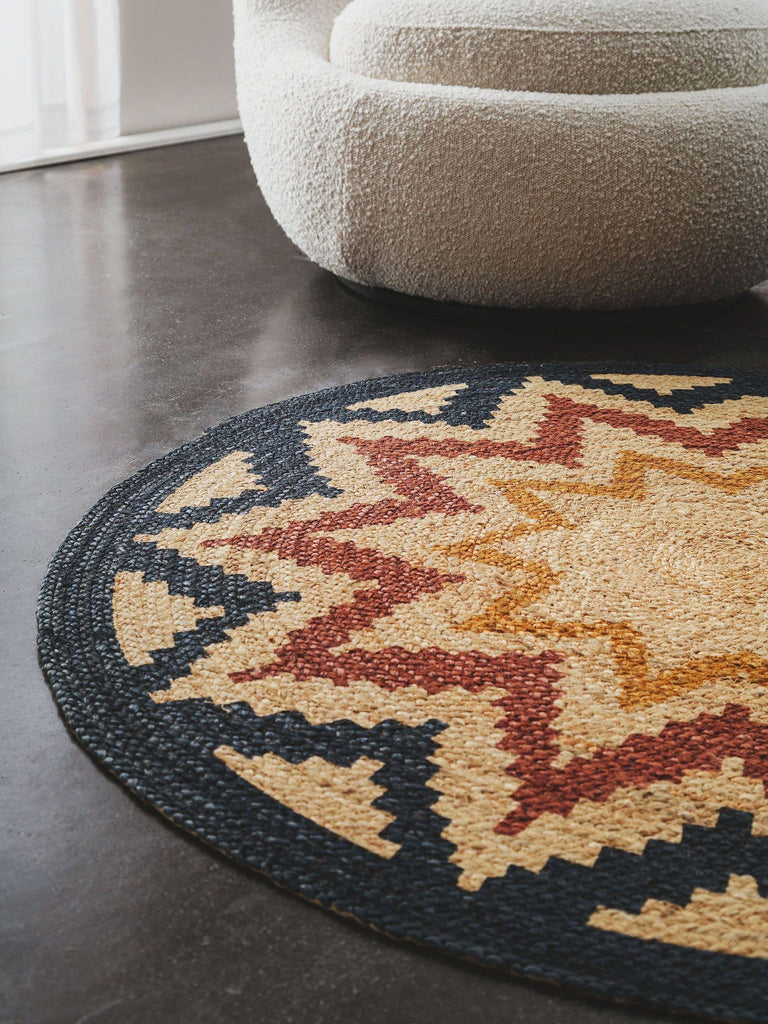 Kilim Sahara jute rond