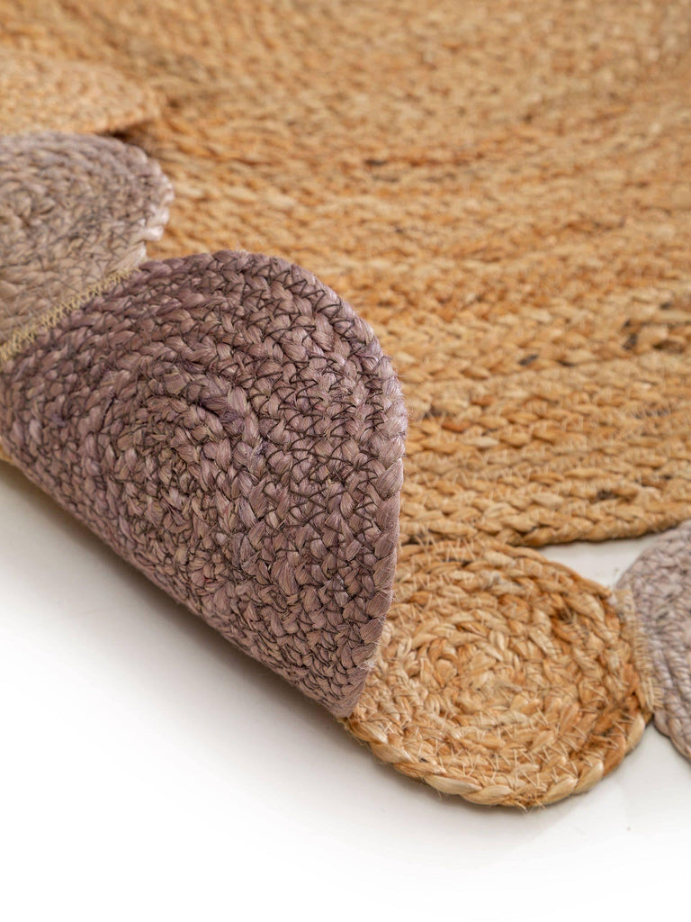 Kindervloerkleed Bubbles jute rond